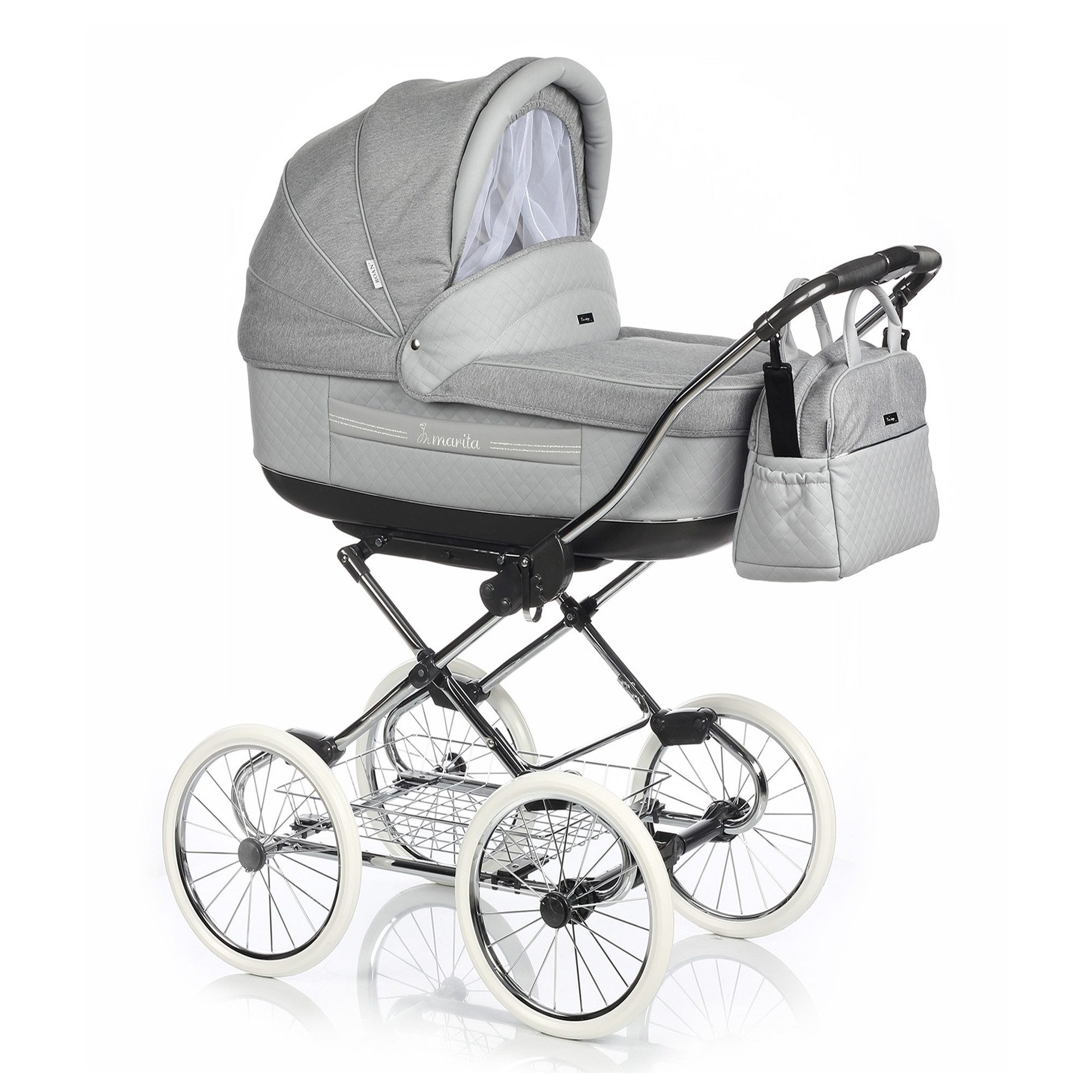 Kombi-Kinderwagen Marita Classic 2 in 1 inkl. Sportsitz und Zubehör in 4 Farben