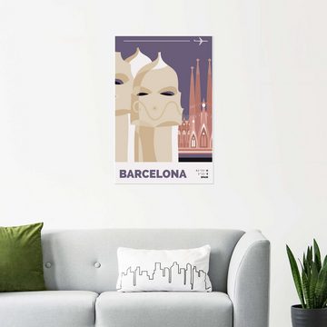 Posterlounge Poster Nigel Sandor, Barcelona, Grafikdesign