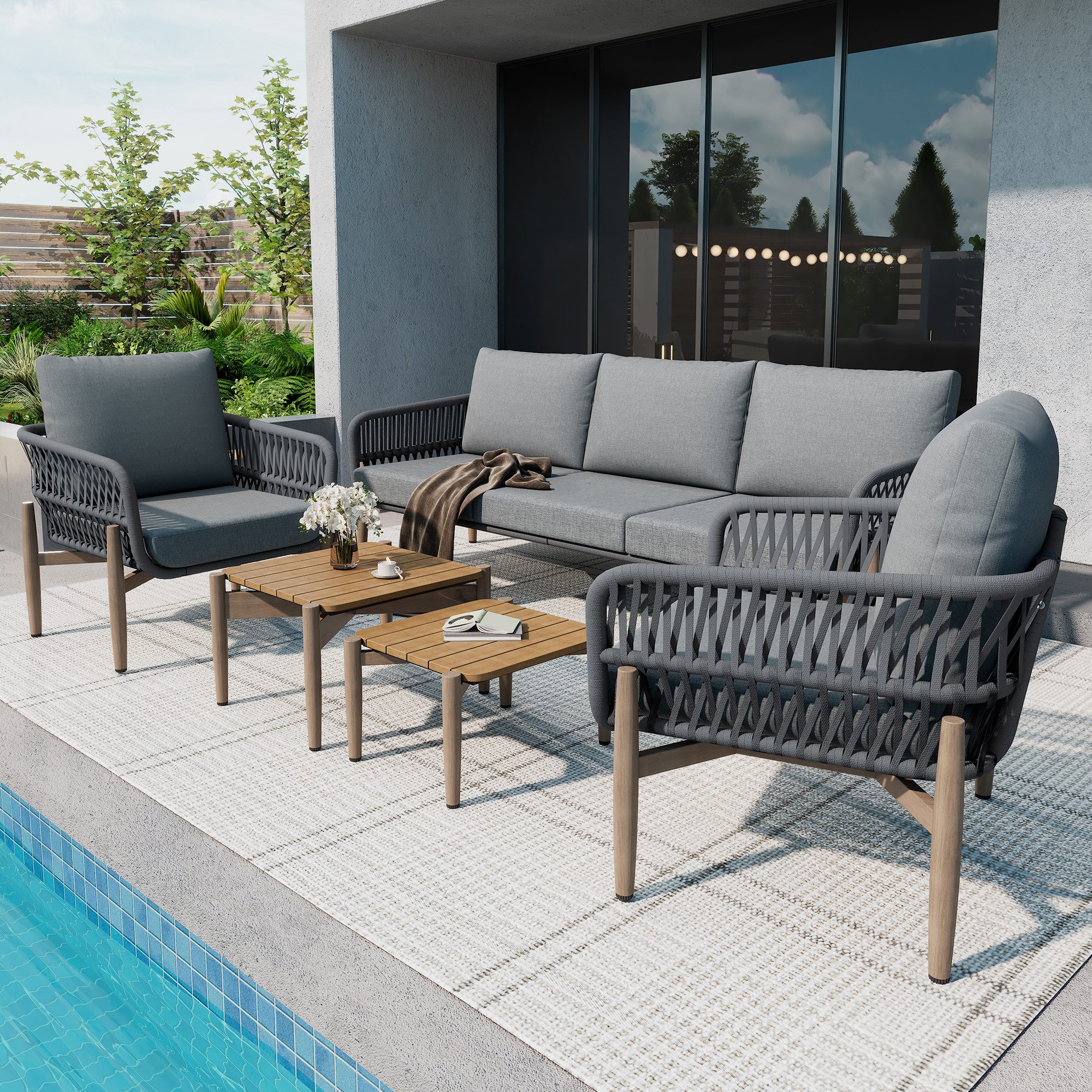 MC Star Gartenlounge-Set Garten Loungesessel Set, günstig online kaufen