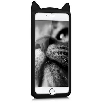kwmobile Handyhülle Hülle für Apple iPhone 6 Plus / 6S Plus, Silikon Handy Schutzhülle Cover Case - Katze Design