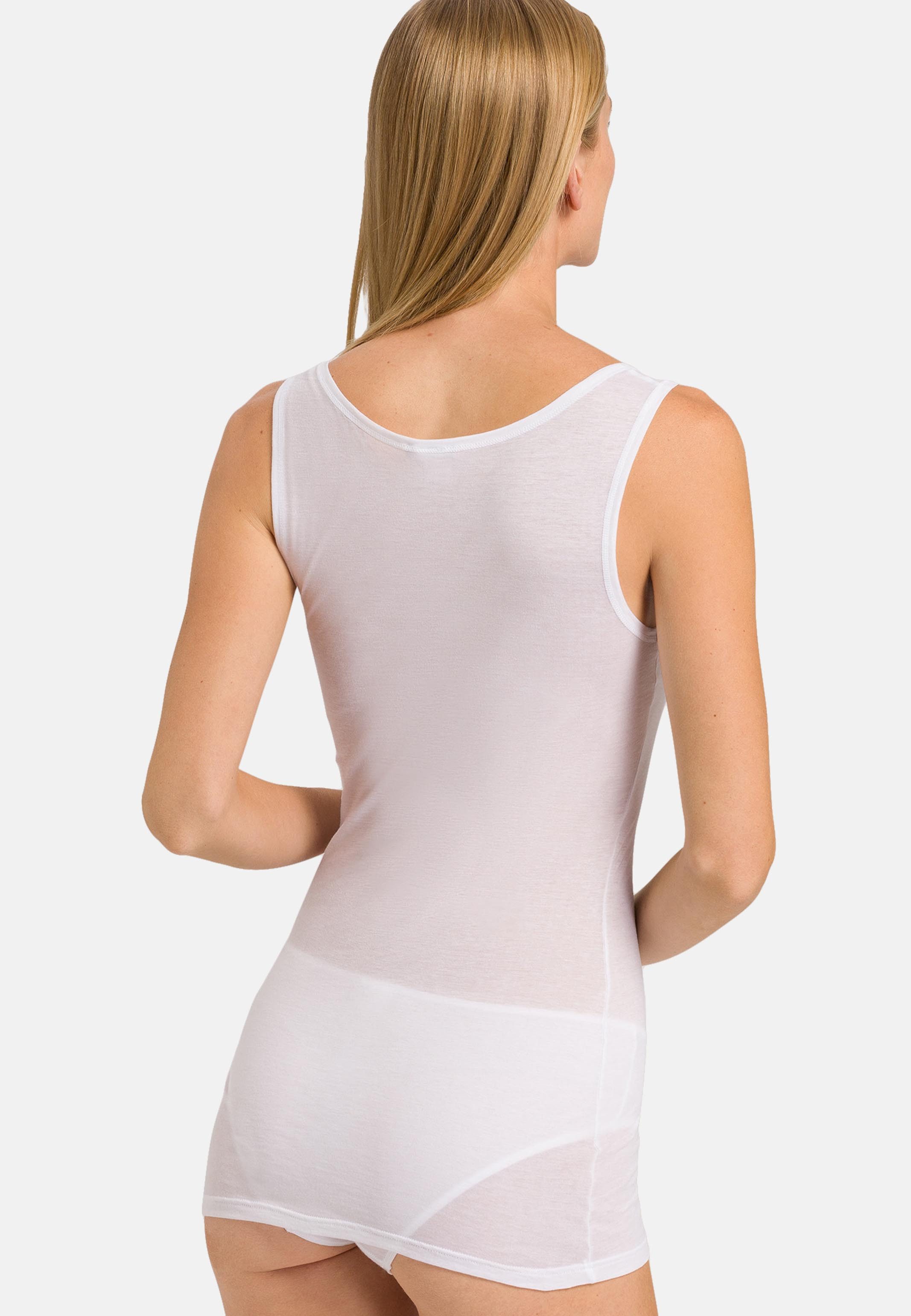 Hanro Unterhemd 2er Pack Ultralight (Spar-Set, 2-St) Unterhemd / Top - Baumwolle - Atmungsaktiv