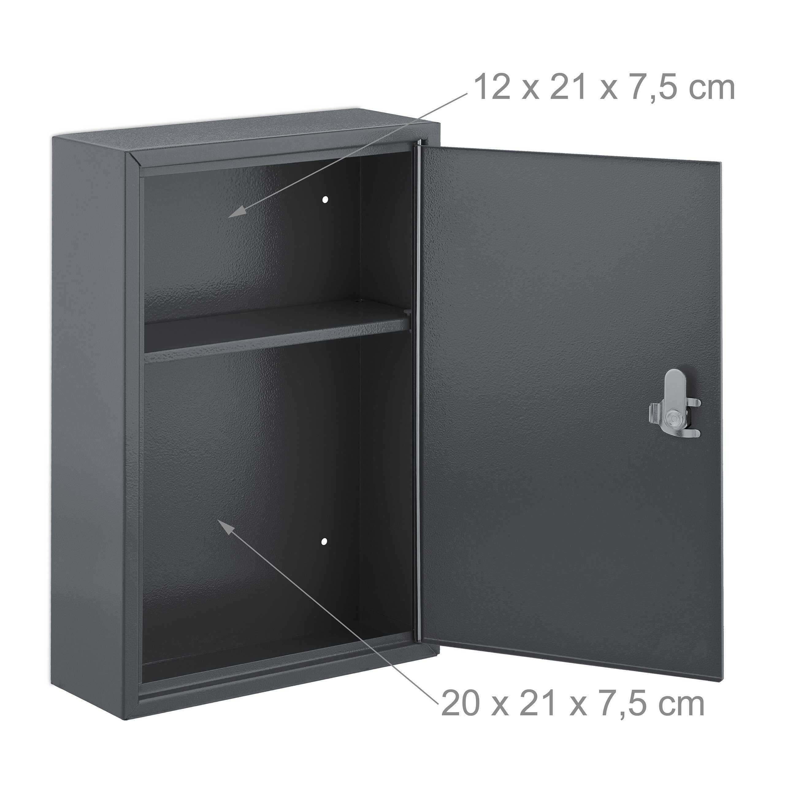 relaxdays Medizinschrank Abschließbarer Medizinschrank – Bild 5 von 5