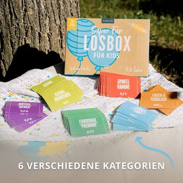 Amari Geschenkbox AMARI ® Losbox für Kinder - 50 Lose mit Ideen für Spiel & Spaß