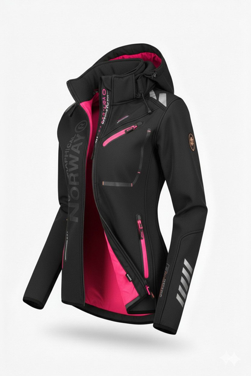 Geographical Norway Softshelljacke Damen Outdoor Wind Jacke Herbst Winter Ü günstig online kaufen