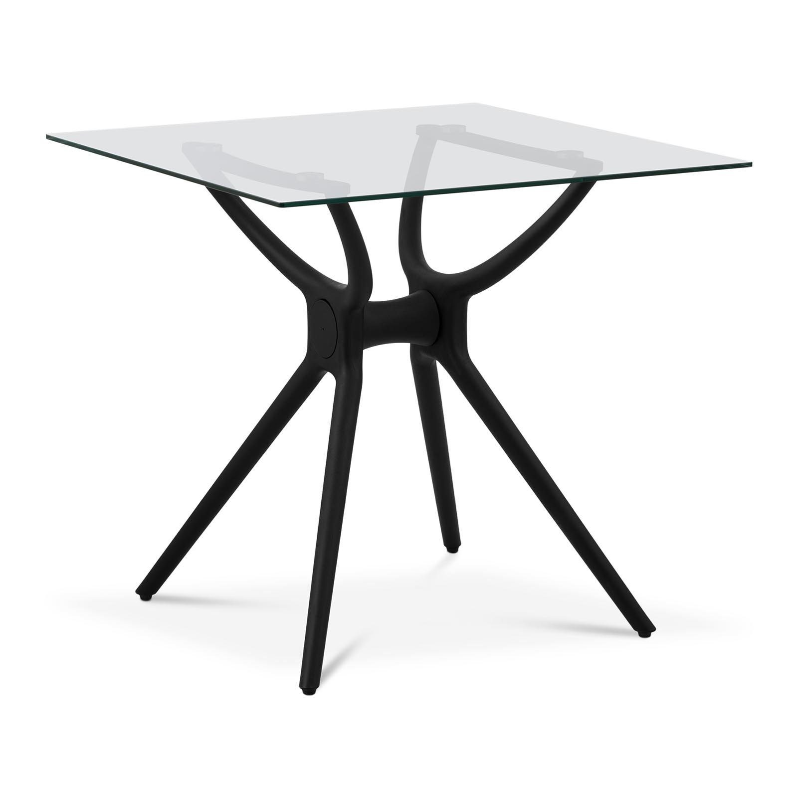 Fromm&Starck Esstisch Tisch Esstisch Küchentisch Beistelltisch Glasplatte schwarz 80x80 cm