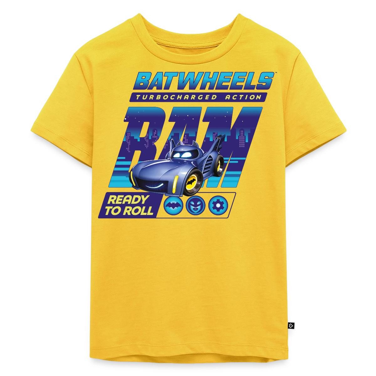 T-Shirt Batwheels Bam Mit Spruch Ready To Roll Kinder Premium T-Shirt