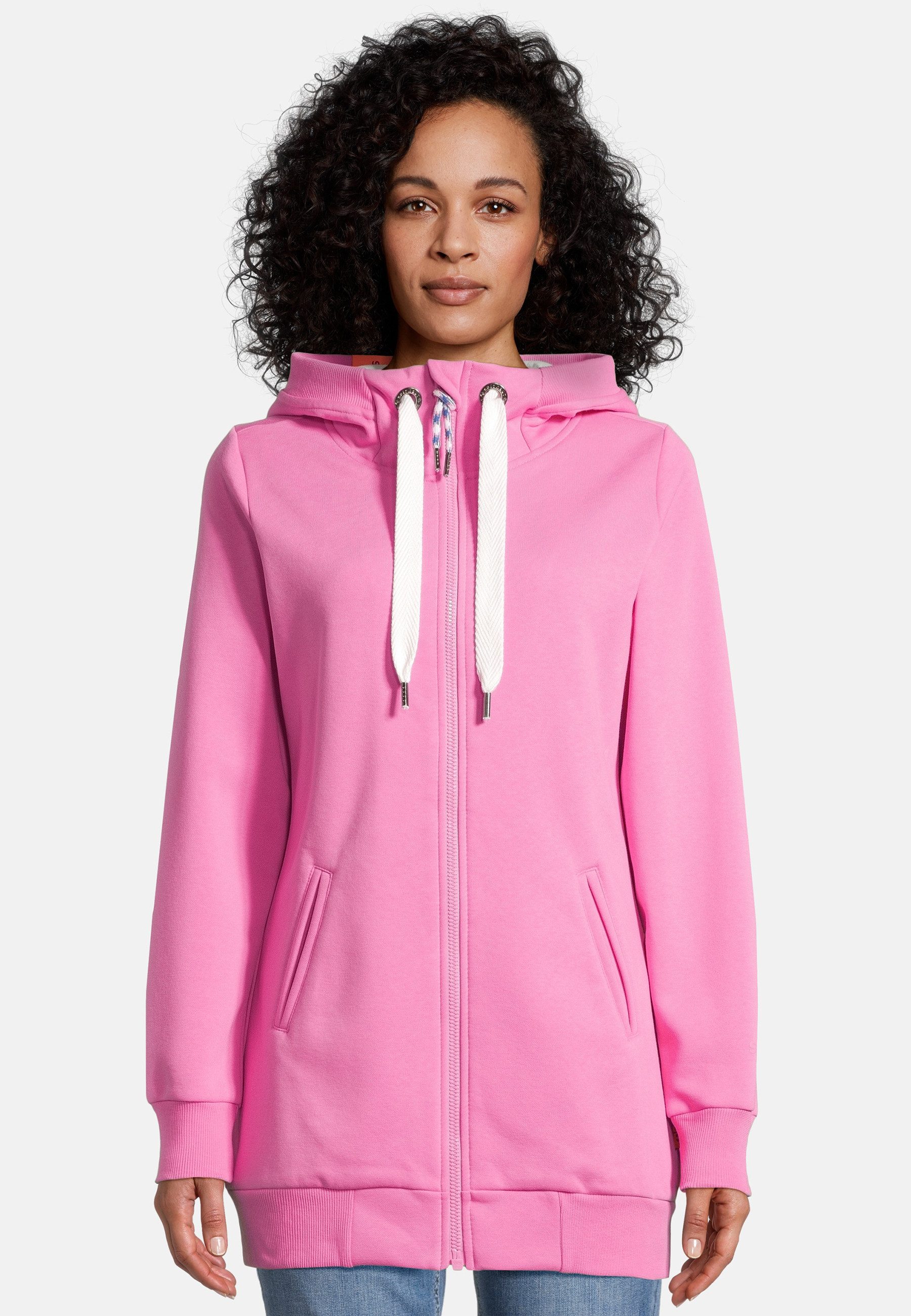 salzhaut Sweatjacke OEDDEL Damen Leicht tailliert komfortabler Fit, nordisch klar – entspannter Look mit Haltung