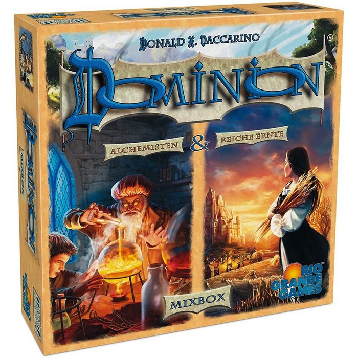 Rio Grande Games Spiel Brettspiel Dominion - Erweiterung Mixbox (Alchemisten & Reiche Ernte)