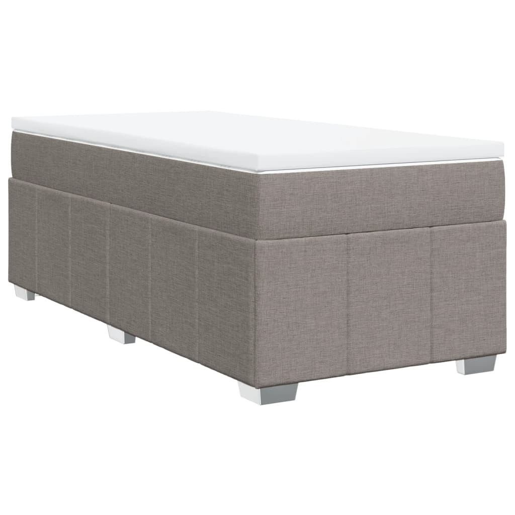 vidaXL Bett Boxspringbett mit Matratze Taupe günstig online kaufen