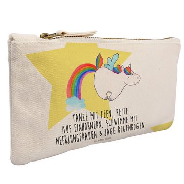 Mr. & Mrs. Panda Kosmetiktasche Einhorn Pegasus - Weiß - Geschenk, Unicorn, Damen, Glitzer, Kosmetikb (1-tlg)