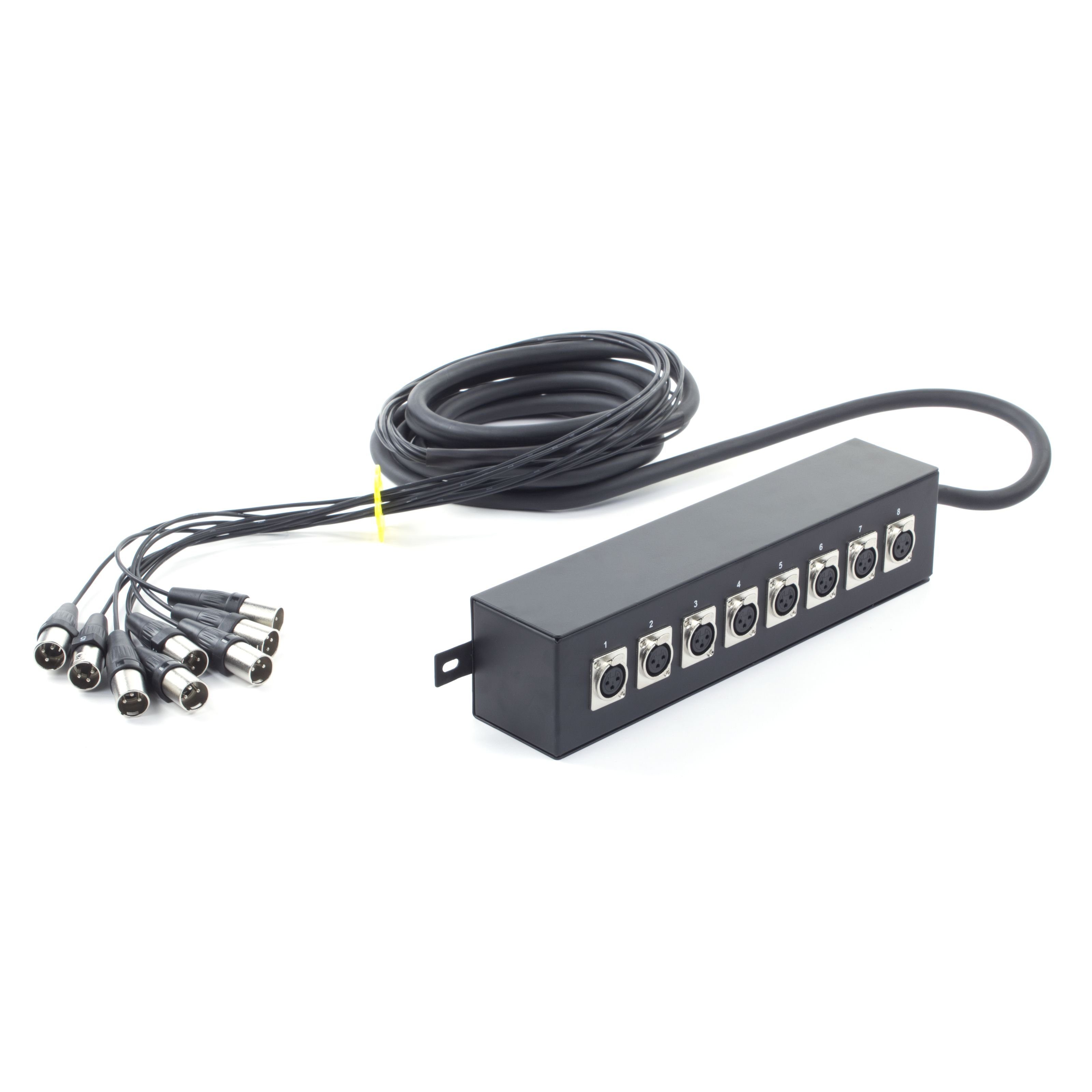 MUSIC STORE Audio-Kabel, Multicore Kabel, 8 XLR, Stagebox, Professionell, 5m