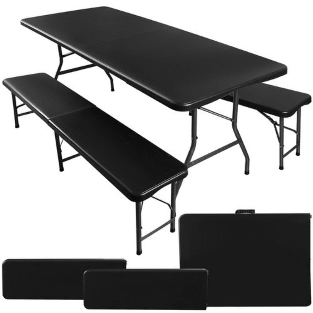 Gardlov Gartentisch Gartenmöbel Bänke Tisch 180 cm (Spar-Set, 1-St., Klappmöbel), Anti-Rutsch-Füße für Stabilität & Bodenschutz vor Kratzern