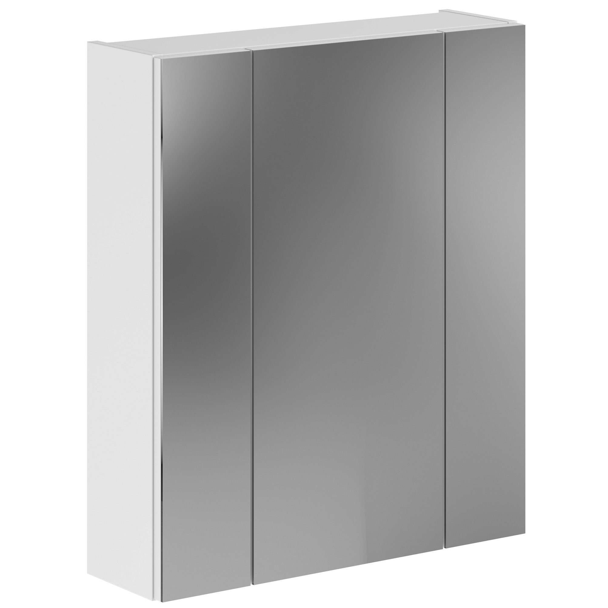 Newroom Spiegelschrank Weiß Hochglanz 60 cm Spiegelschrank Weiß Hochglanz Spiegelglas Modern Spiegel Wandspiegel