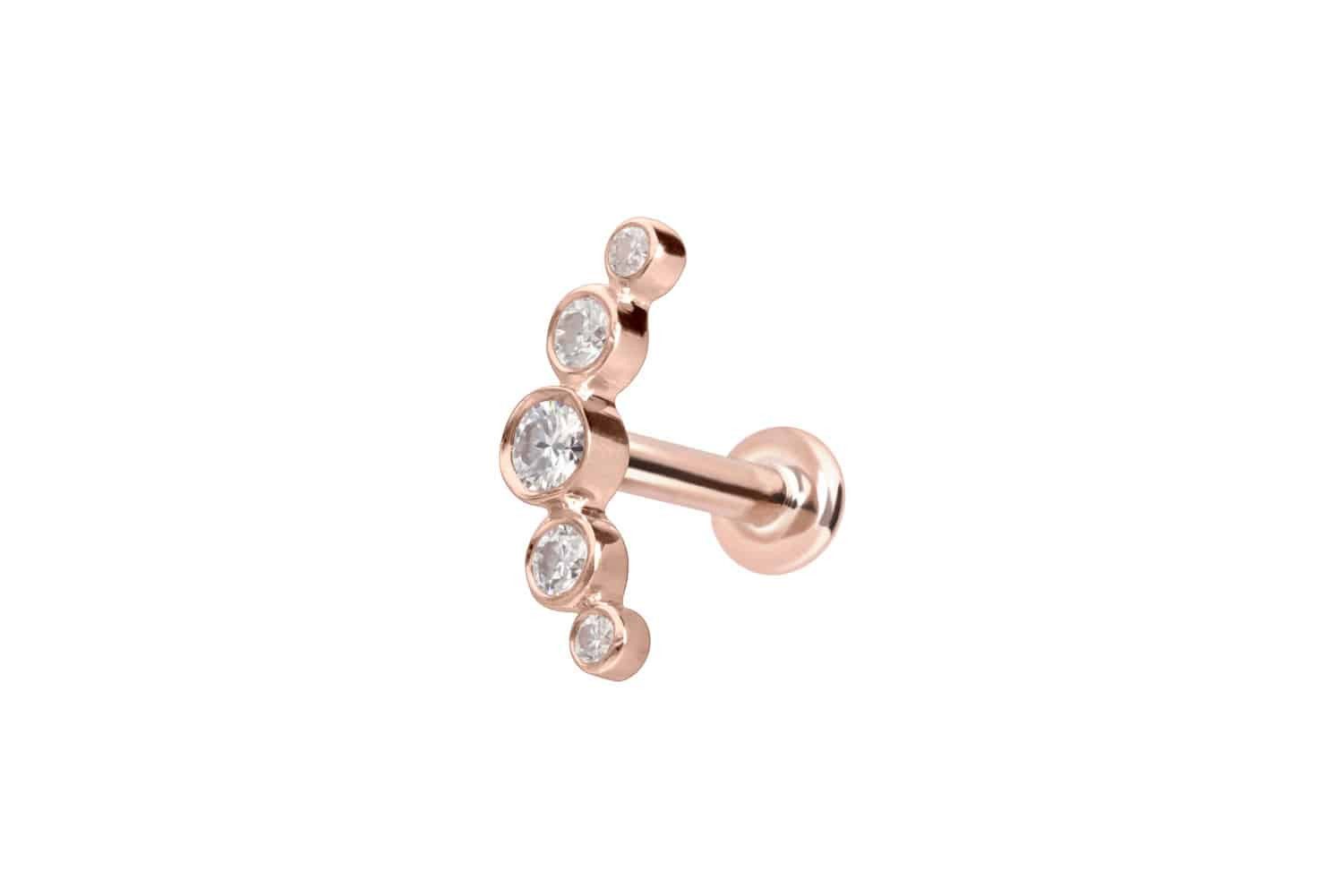 14 Karat-Roségoldfarben