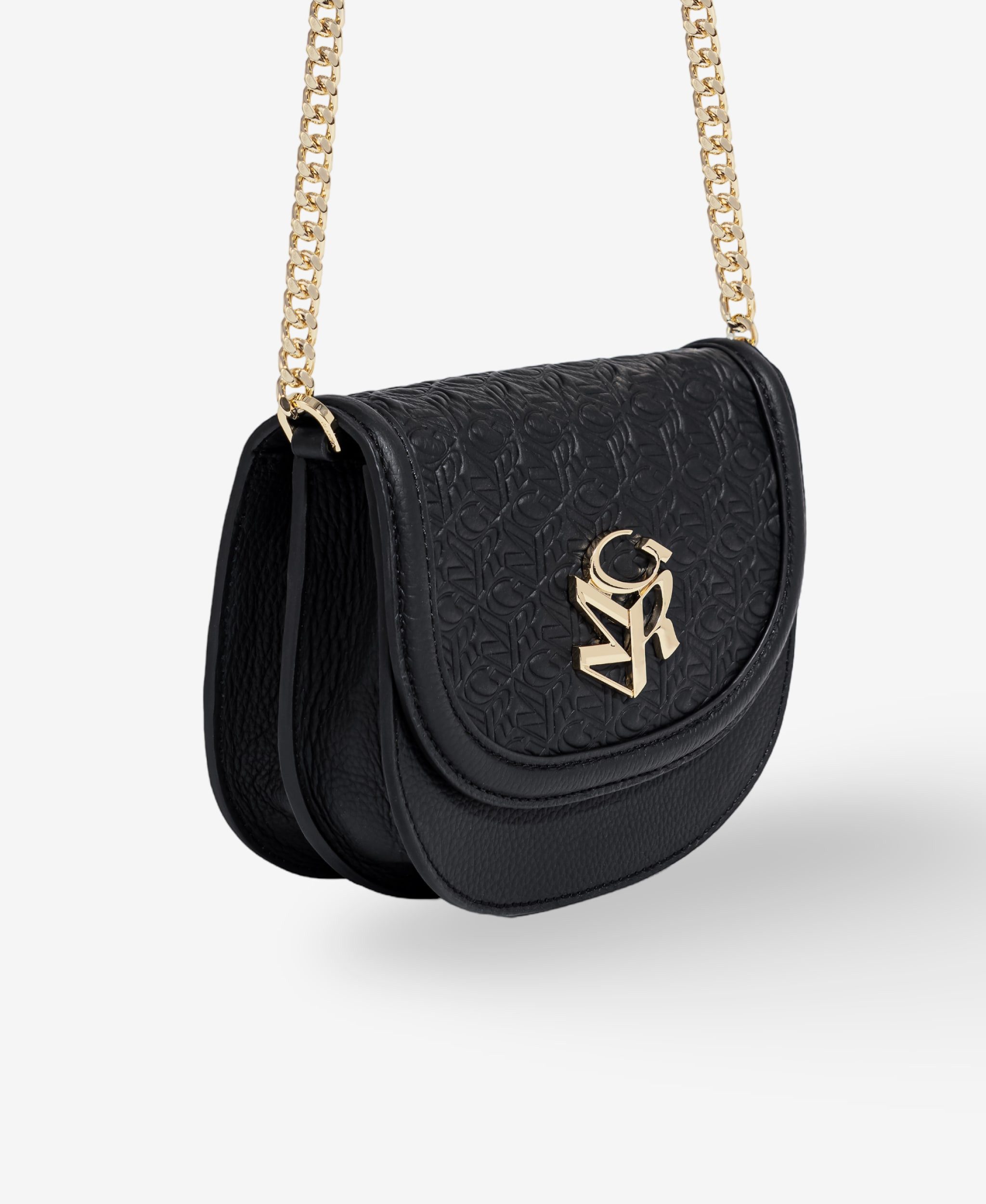 GLAMIRA Handtasche GoAnywhere Schwarze Umhängetasche (1-tlg), echt Leder