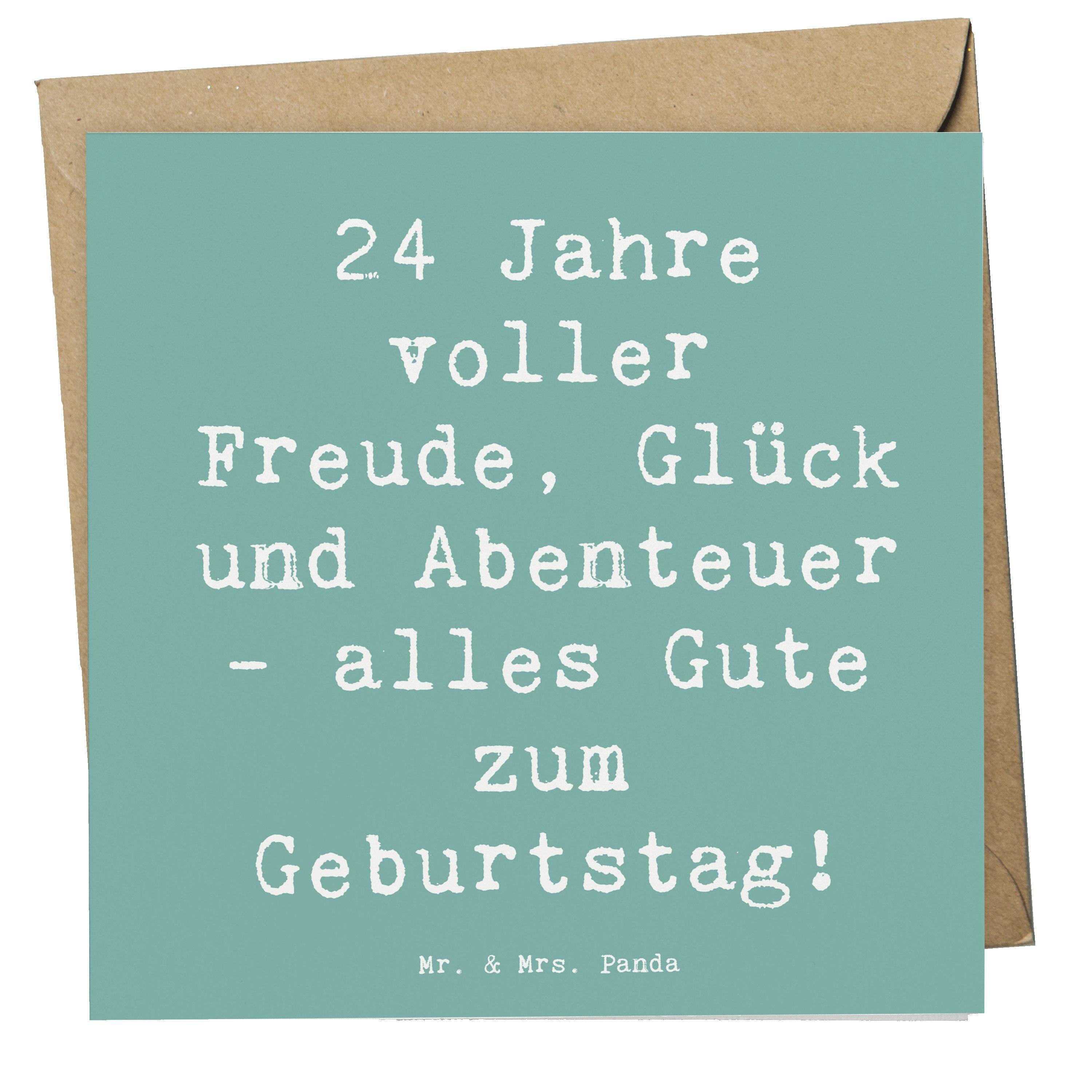 Grußkarte 24. Geburtstag - Meeresbrise - Geschenk, Abenteuer, Geburtstagskarte