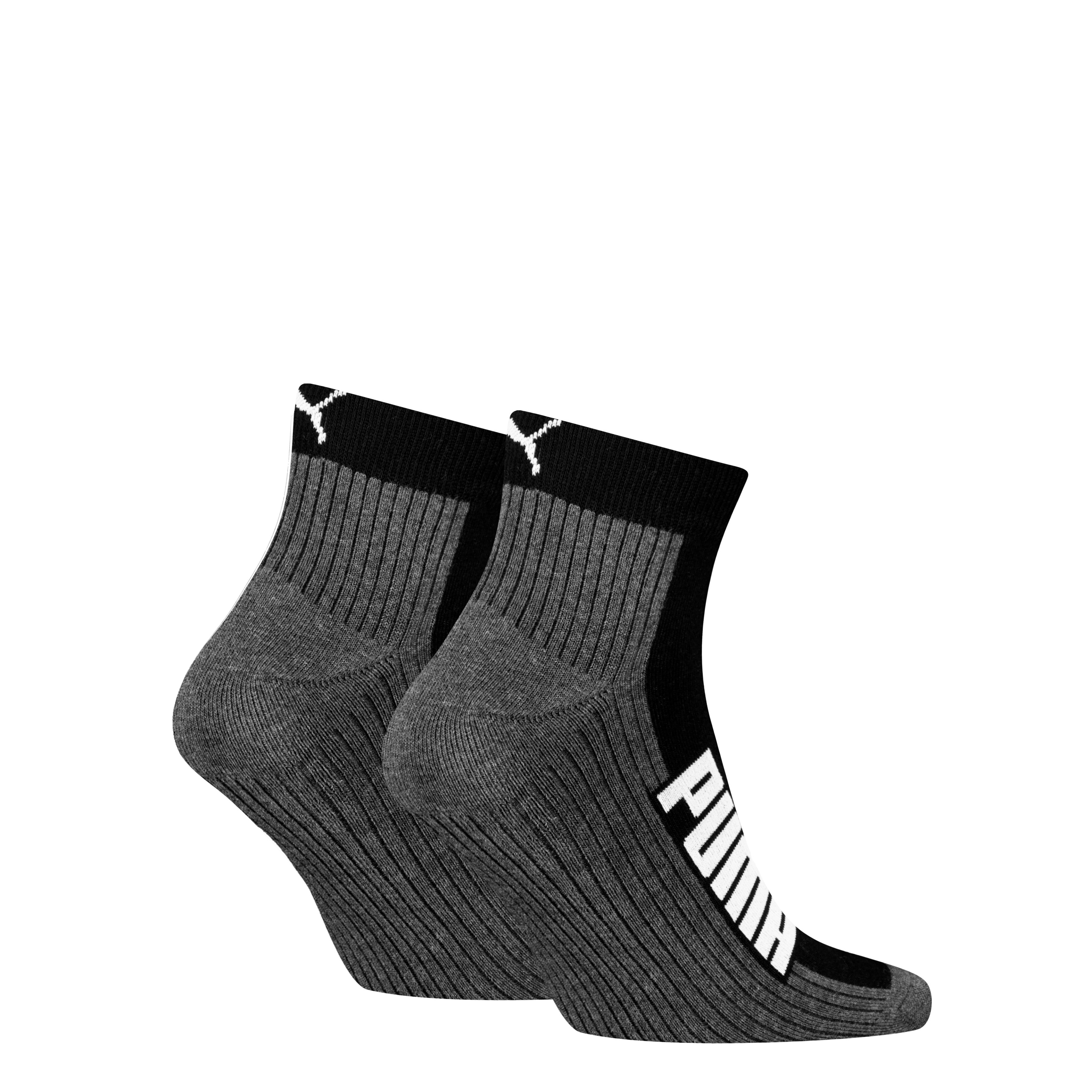 PUMA Kurzsocken PUMA UNISEX BWT CUSHIONED QUARTER 2P (2 Paar) Zweifarbig, Rippenbündchen – Bild 2 von 2