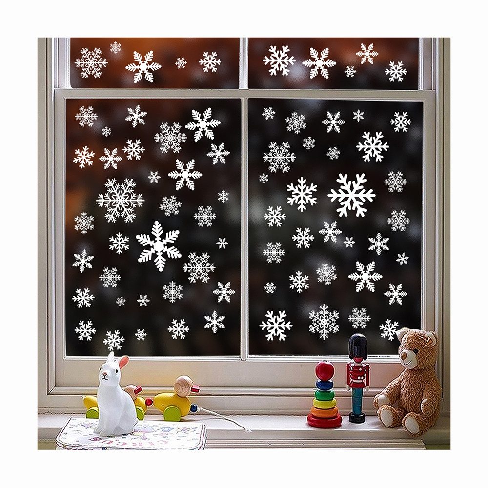 Coonoor Fenstersticker Fensteraufkleber Weihnachten Schneeflocken Weihnacht günstig online kaufen
