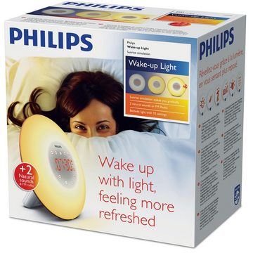 Philips Tageslichtwecker HF3506/50 Wake Up Light Aufwachen mit Licht und natürlichen Tönen