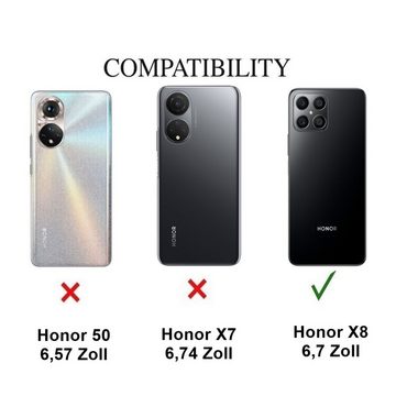 CoverKingz Handyhülle Hülle für Honor X8 Handyhülle Flip Case Schutzhülle Cover Tasche Etui