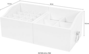 Myflair Möbel & Accessoires Kosmetikbox Marlisa, weiß, ausziehbar, auch ideal als Schmuckkasten