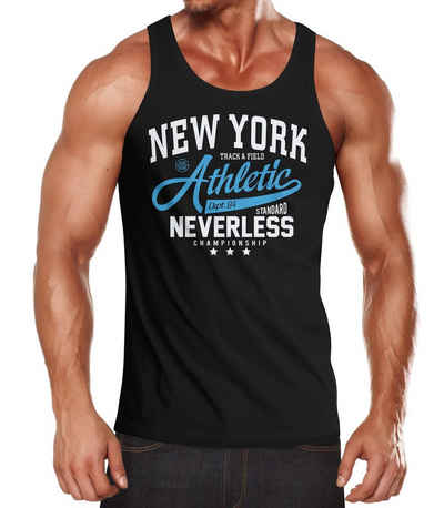 Neverless Tanktop Herren Tank-Top New York Athletic Neverless® mit Print