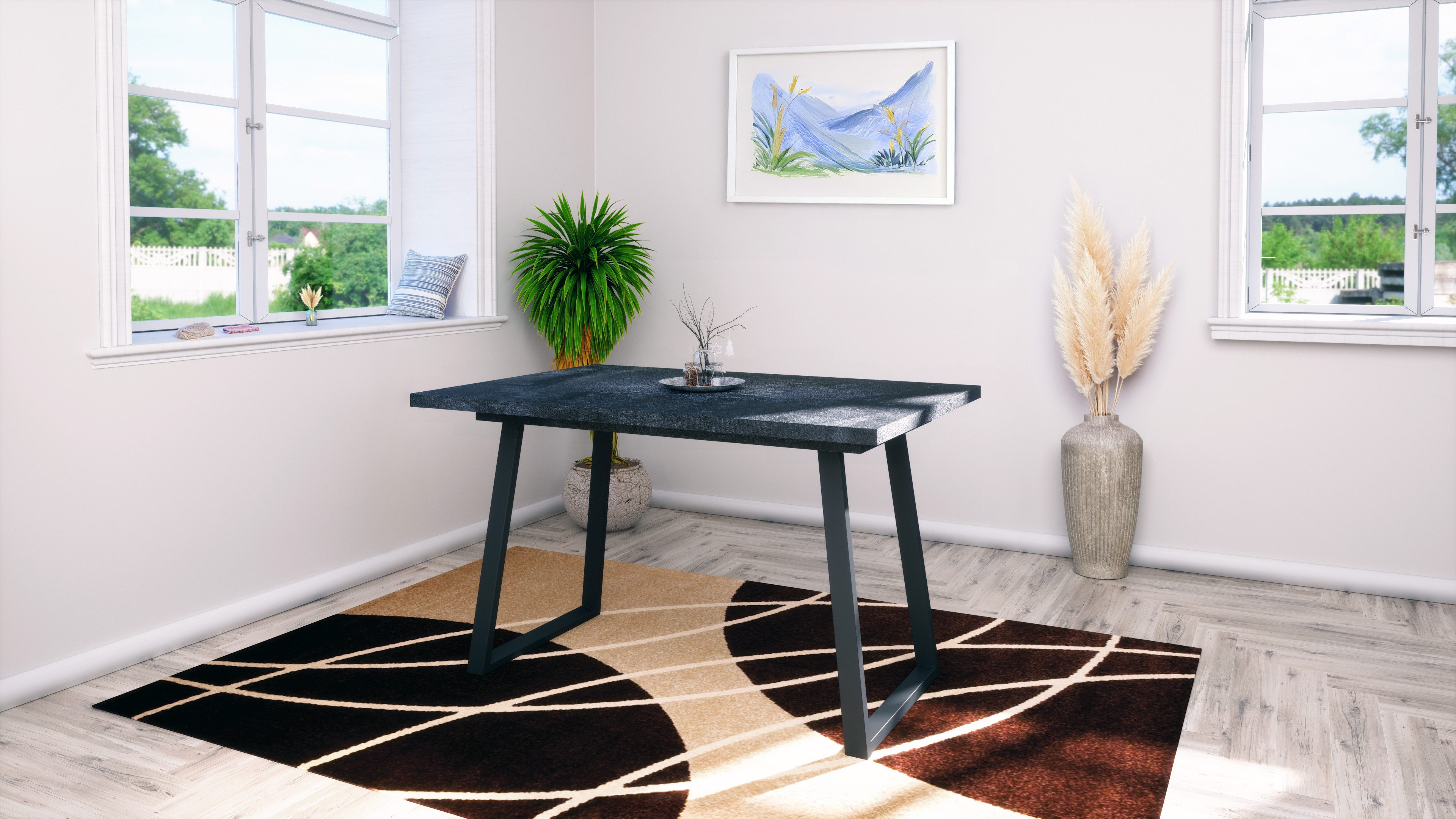 Vladon Esstisch Loft, 120-160 x 75 günstig online kaufen