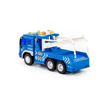 Polesie Spielzeug-Auto Polesie City Abschleppwagen mit Schwungantrieb Box