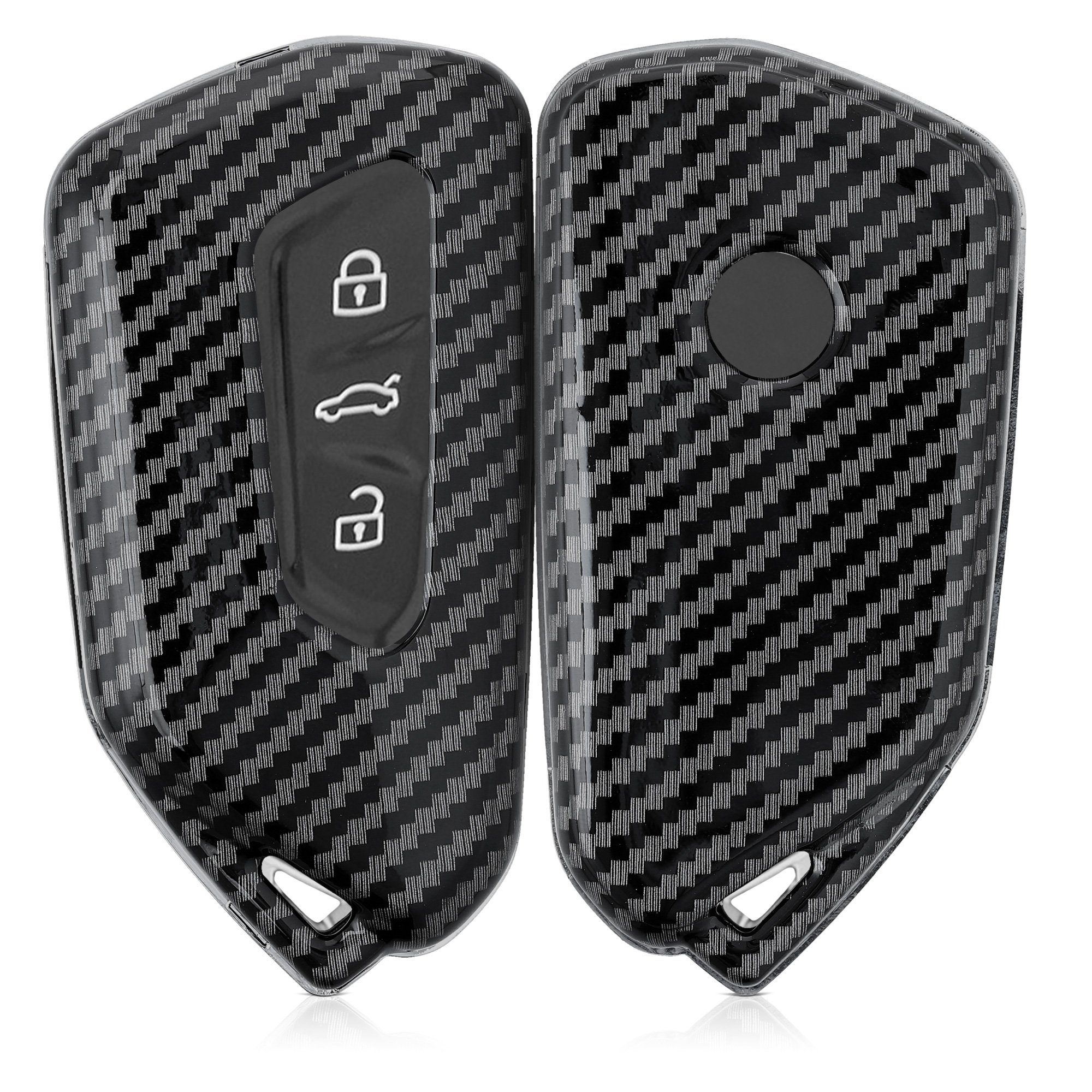 kwmobile Schlüsseltasche Autoschlüssel Hülle für VW Golf 8, Hardcover Schutzhülle Schlüsselhülle
