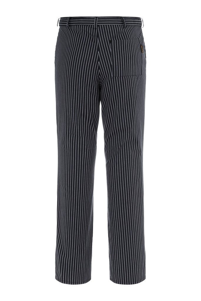 Karlowsky Fashion Arbeitshose KARLOWSKY Herren Kochhose JACK Schwarz/Weiß Nadelstreifen