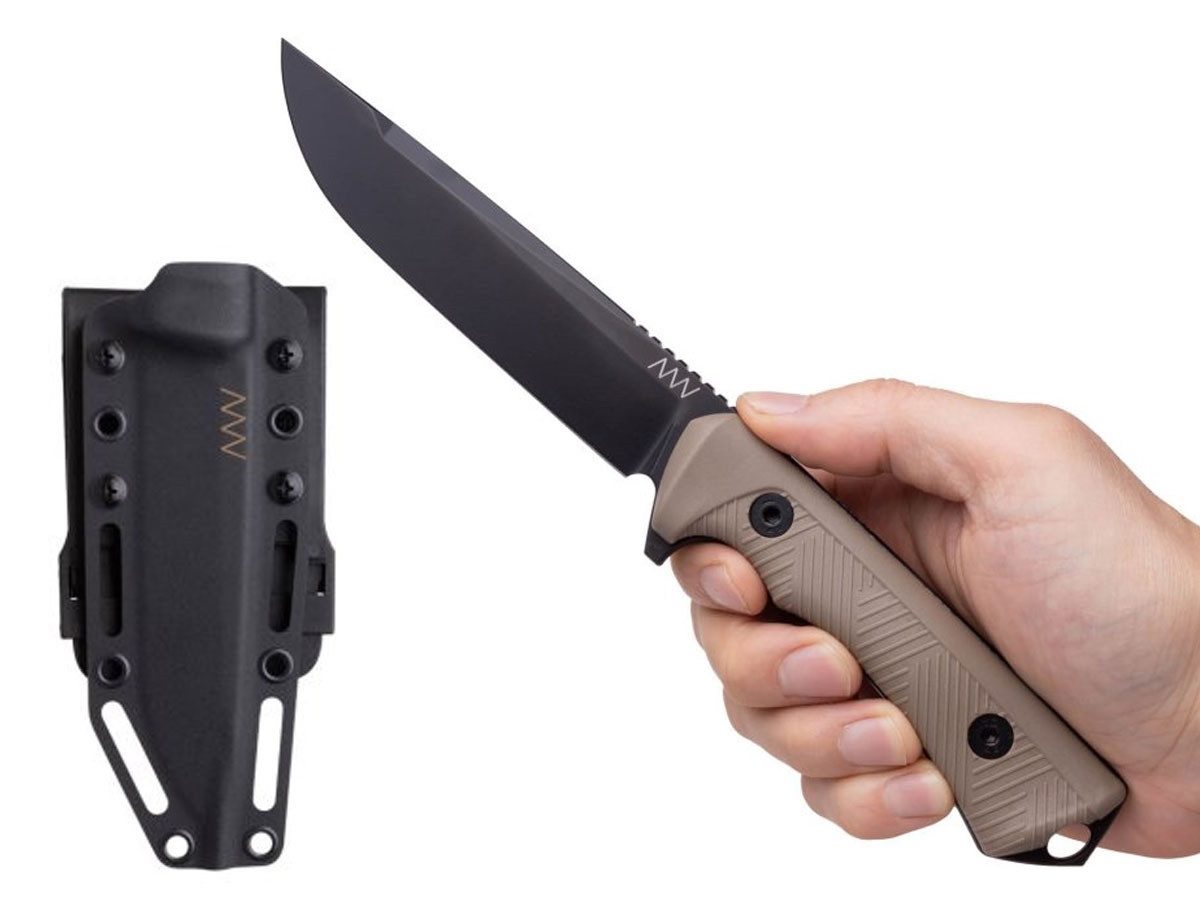 ACTA NON VERBA KNIVEs Taschenmesser Acta Non Verba P300 Cerakote Schwarz GRNPU Coyote ANVP300-056