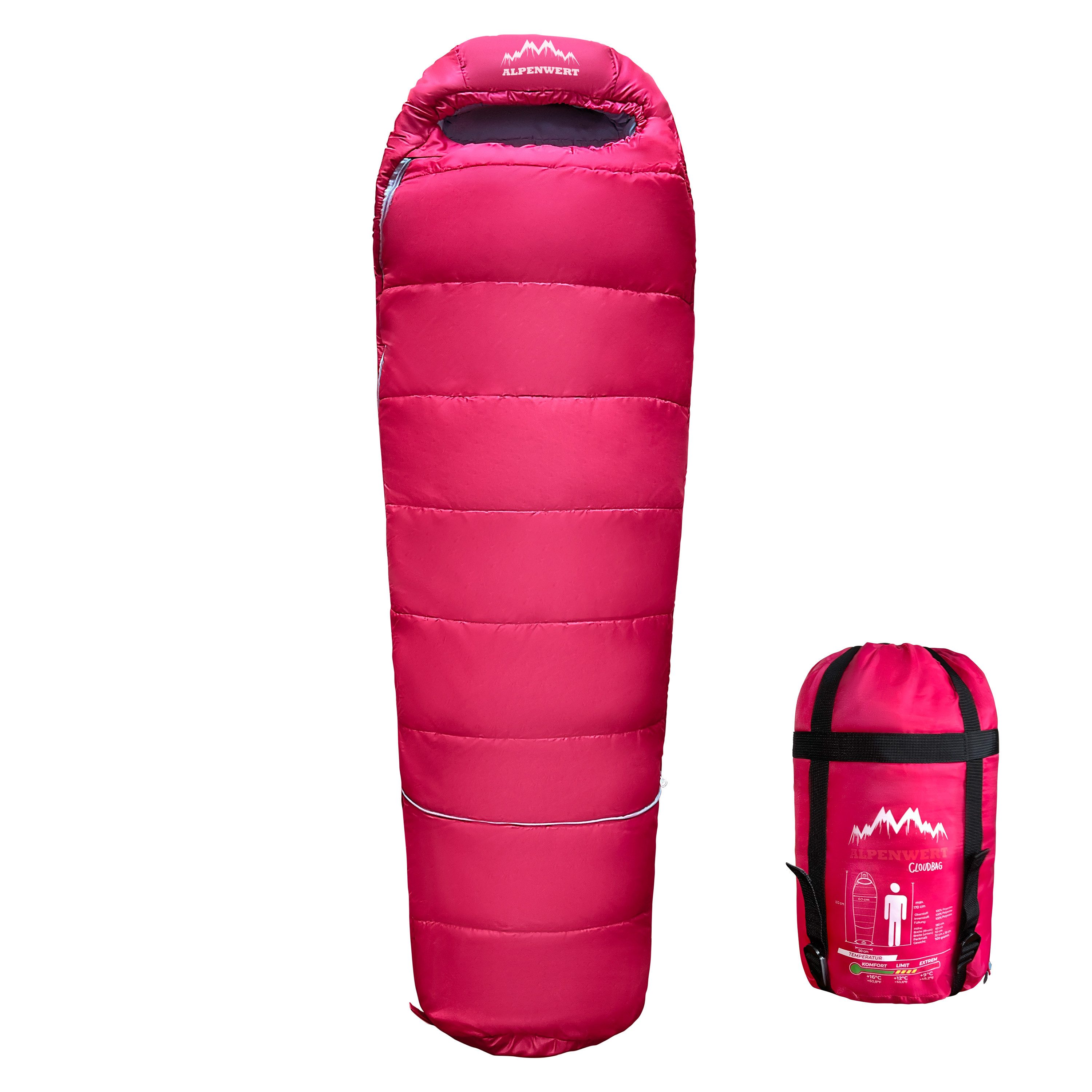 Alpenwert Kinderschlafsack Ultraleicht 130-170cm – Outdoor, günstig online kaufen