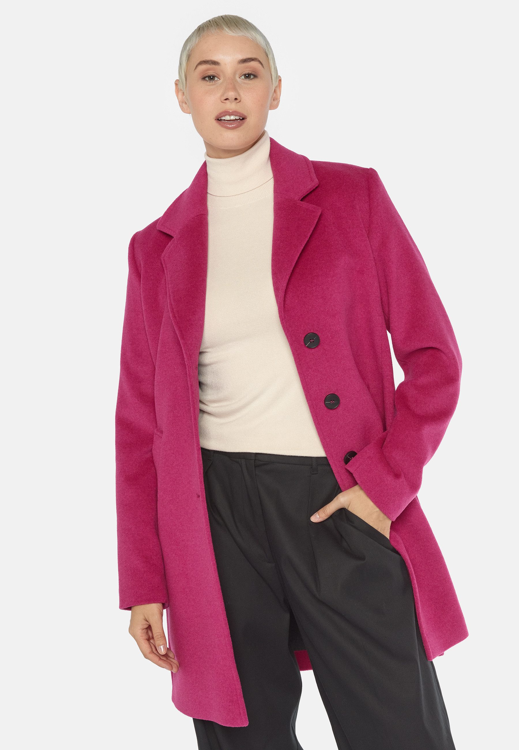 Fuchs Schmitt Langjacke Kurzmantel Mit Leistentaschen, mit Knopfleiste
