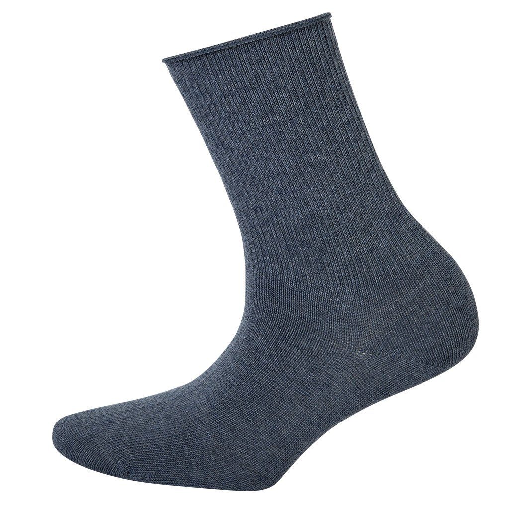 Relax Melange Hudson 1 Paar Socken, Kurzsocken Soft Jeans Strumpf Damen