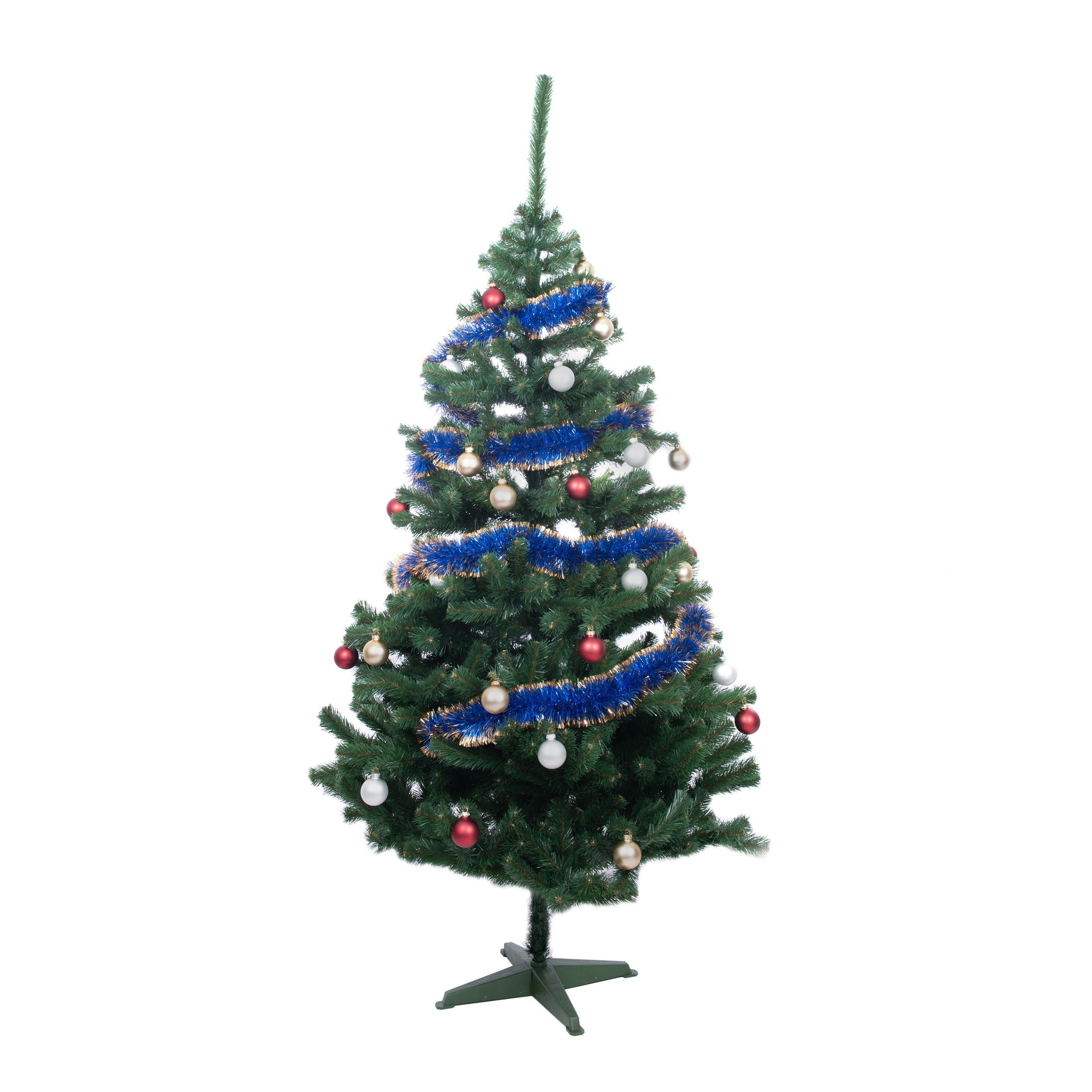 Marineblau-Gold, x künstlich, Ø70mm Girlanden 6m DekoPrinz® Weihnachtsschmuck