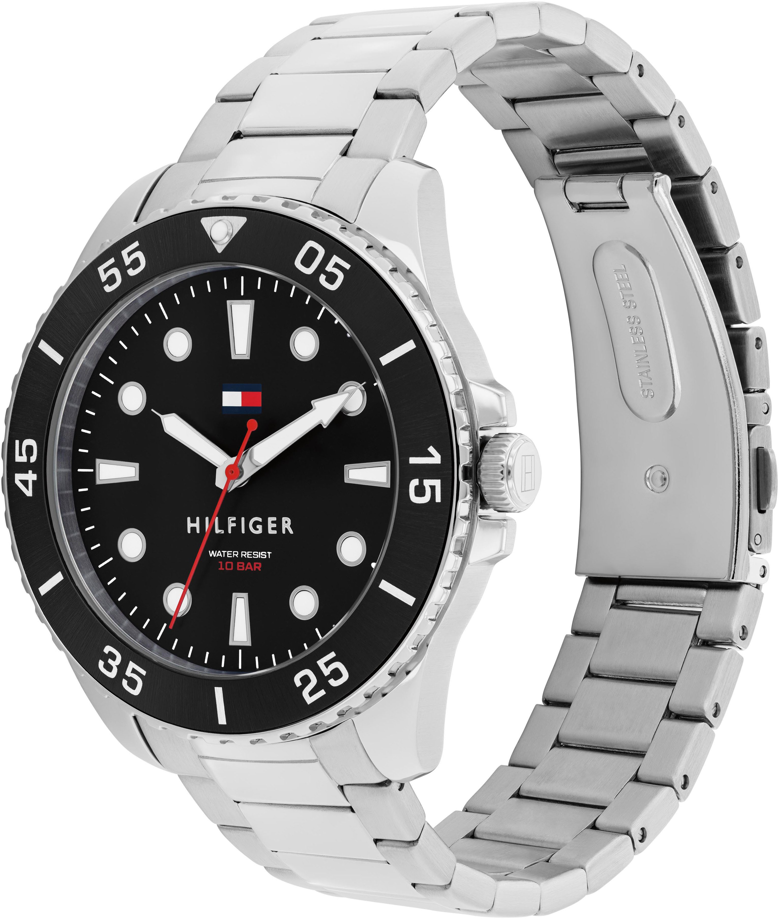 Tommy Hilfiger Quarzuhr OCEANIC 1792203, Armbanduhr, Herrenuhr, Edelstahlar günstig online kaufen
