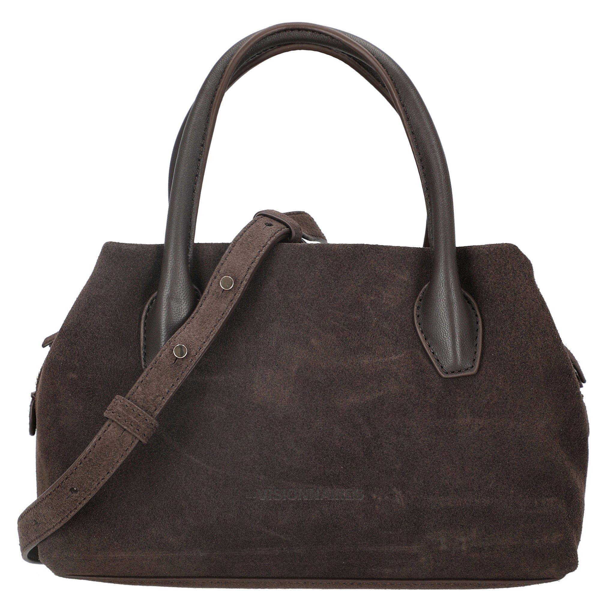 Les Visionnaires Handtasche Sophie Petite Cozy Scarf - Henkeltasche 25 cm (dark brown)
