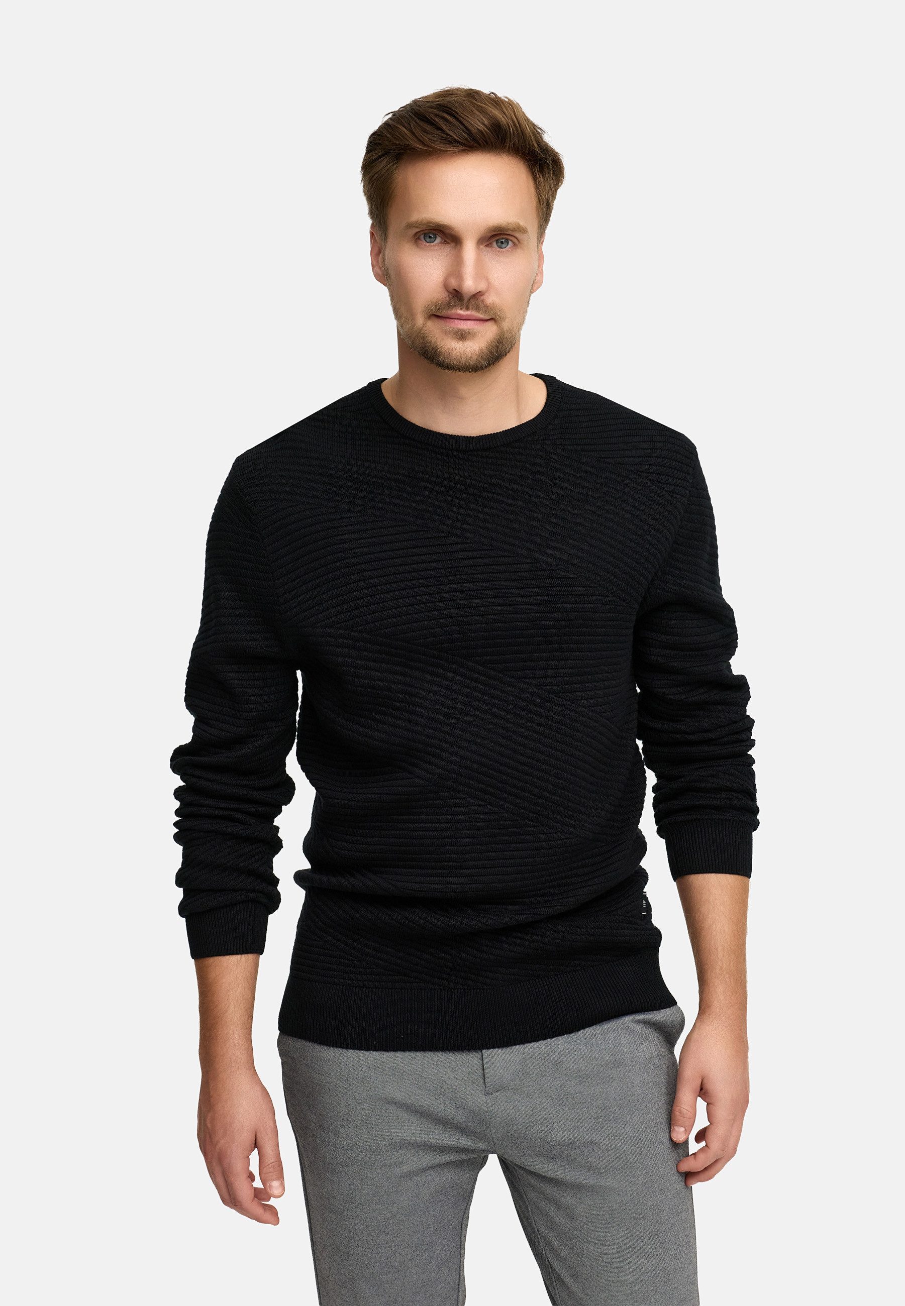 Jeff Strickpullover Herren JFAbram crew Pullover Herrenpullover Strickpullover mit Rundhalsausschnitt