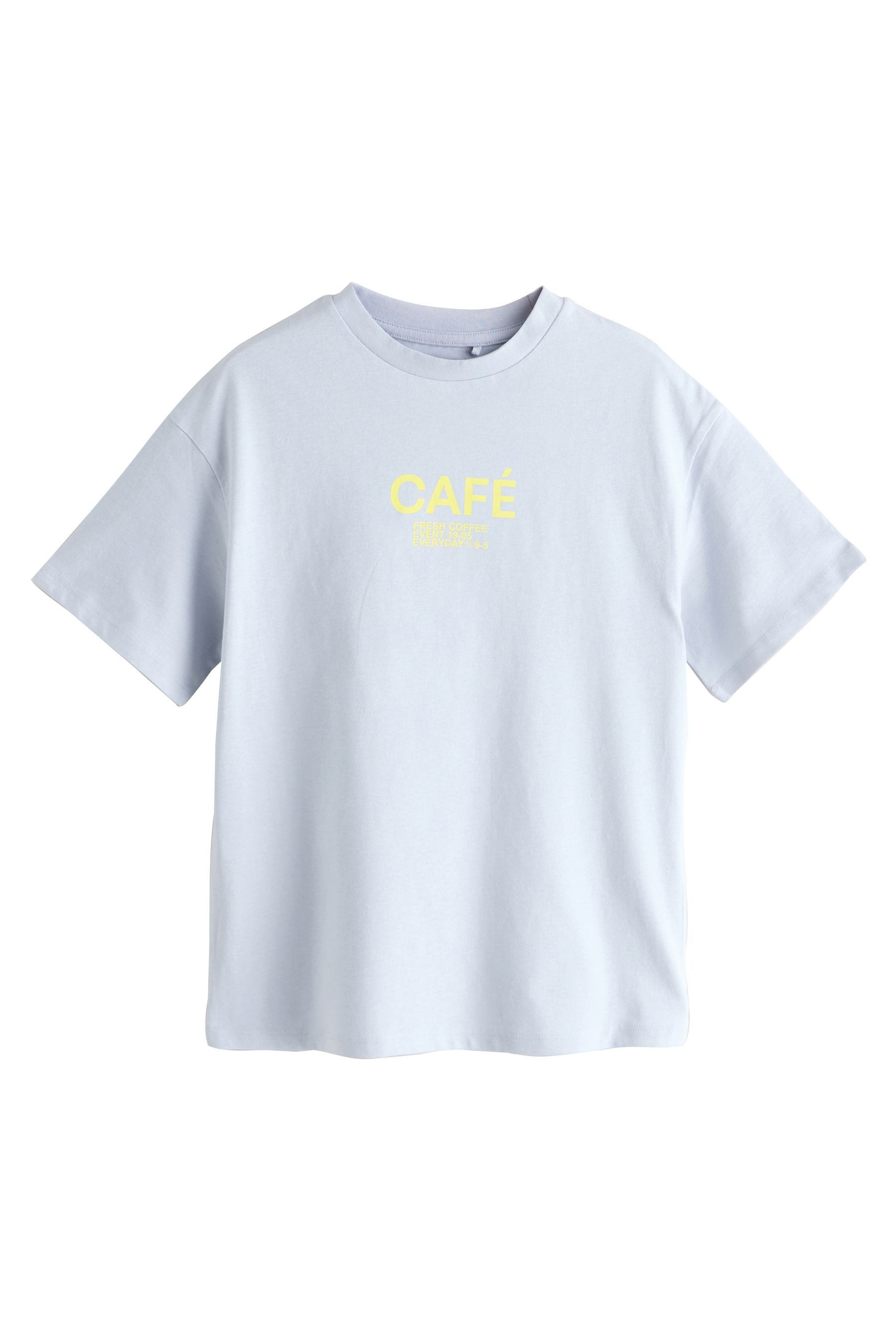 Next T-Shirt Oversized Fit T-Shirts mit Grafik, 3er-Pack (3-tlg) – Bild 4 von 5
