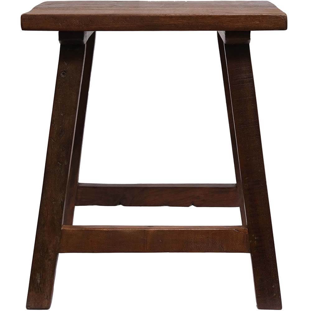 Trademark Living Sitzhocker Rustikaler Hocker Holz – Robuste Sitzgelegenheit & Vintage Deko