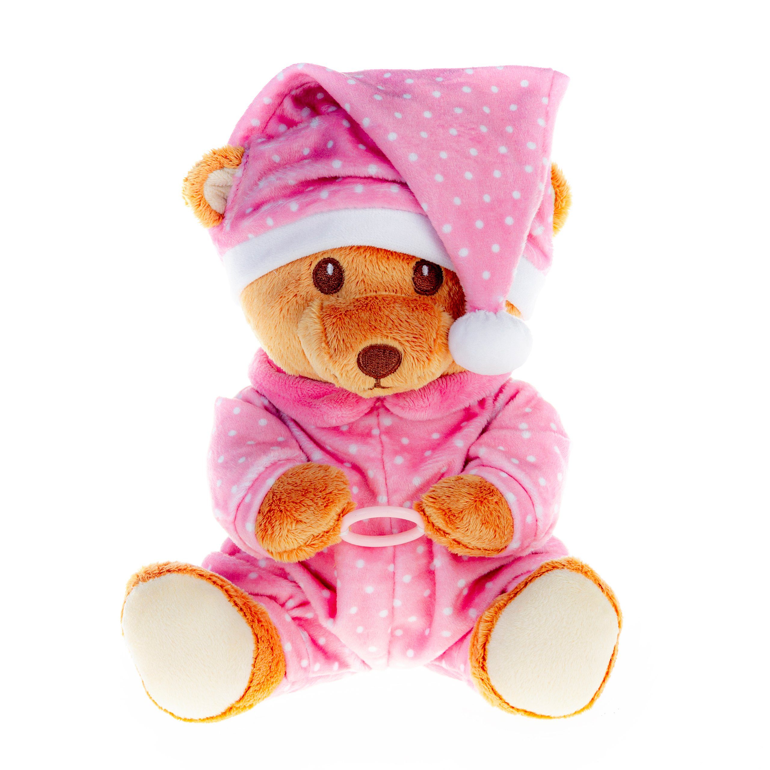 Timfanie Baby Einschlafhilfe, (rosa, Timfanie® Plüsch rosa LiebhabBÄR, Neugeborenen-Geschenkset 1-tlg)