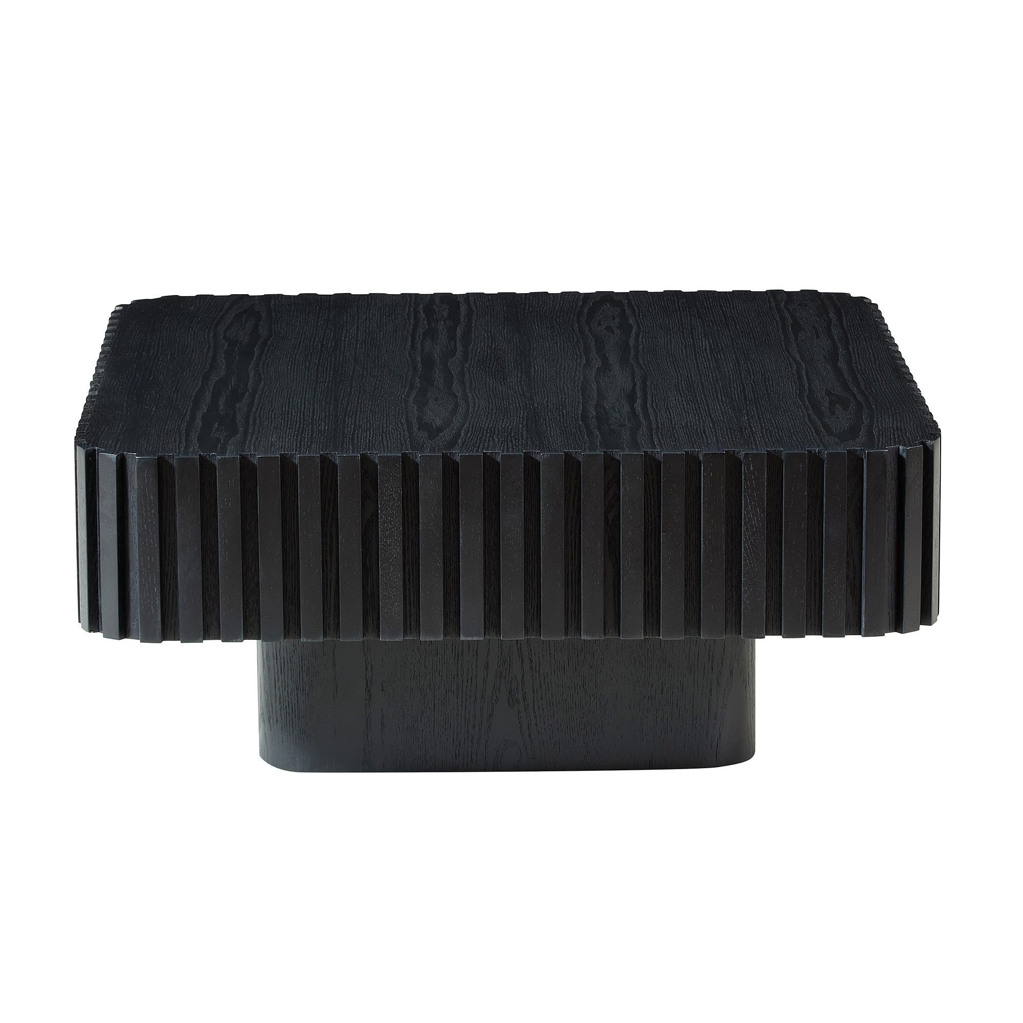 WILLIAMSPACE Couchtisch Lesley Eckiger Couchtisch mit geriffelter Oberfläche – Moderner Tisch (1 St), Maße ca.: B80 x T80 x H35 cm