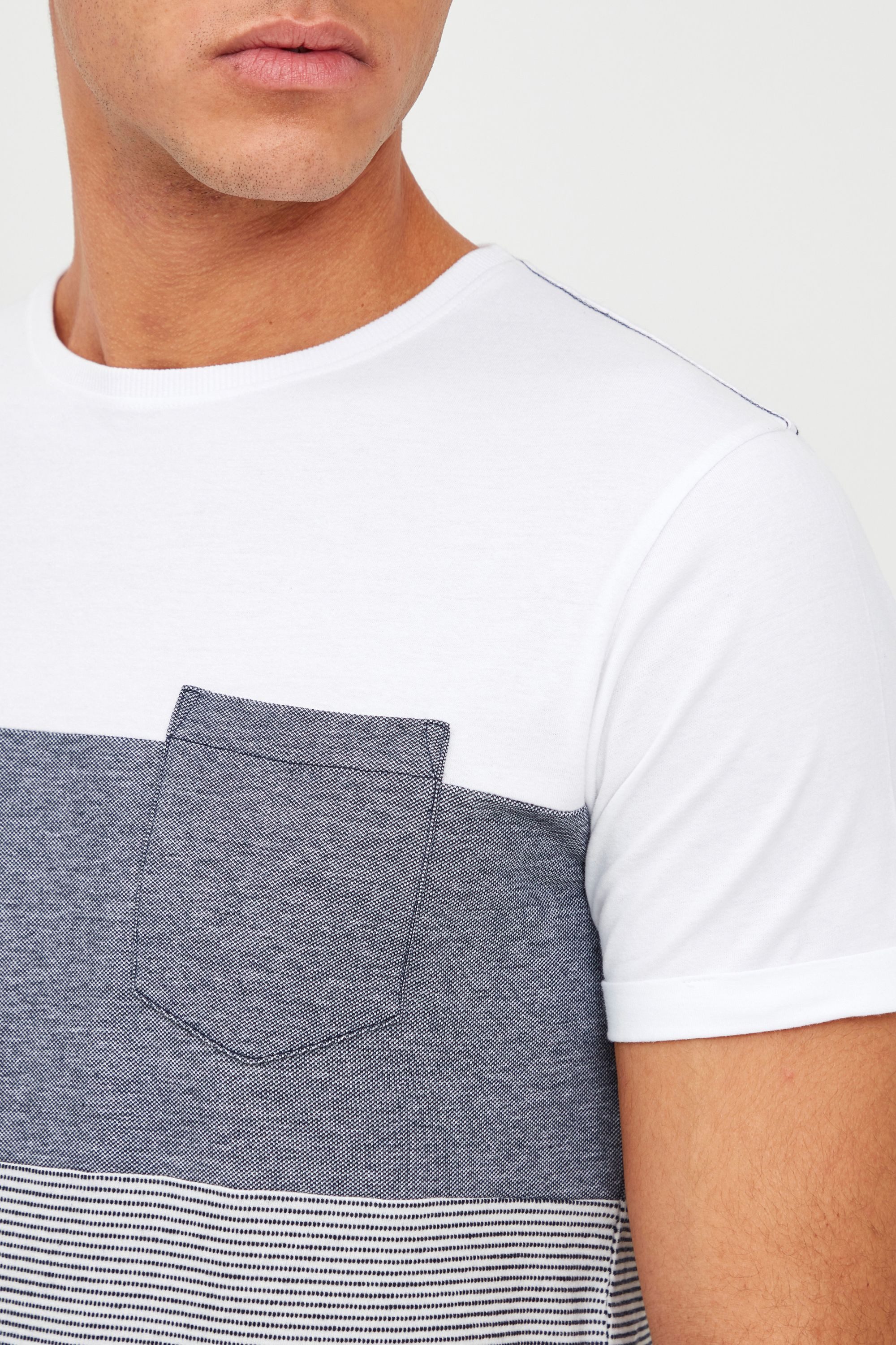 Indicode T-Shirt IDMorler T-Shirt im Colorblock-Look günstig online kaufen
