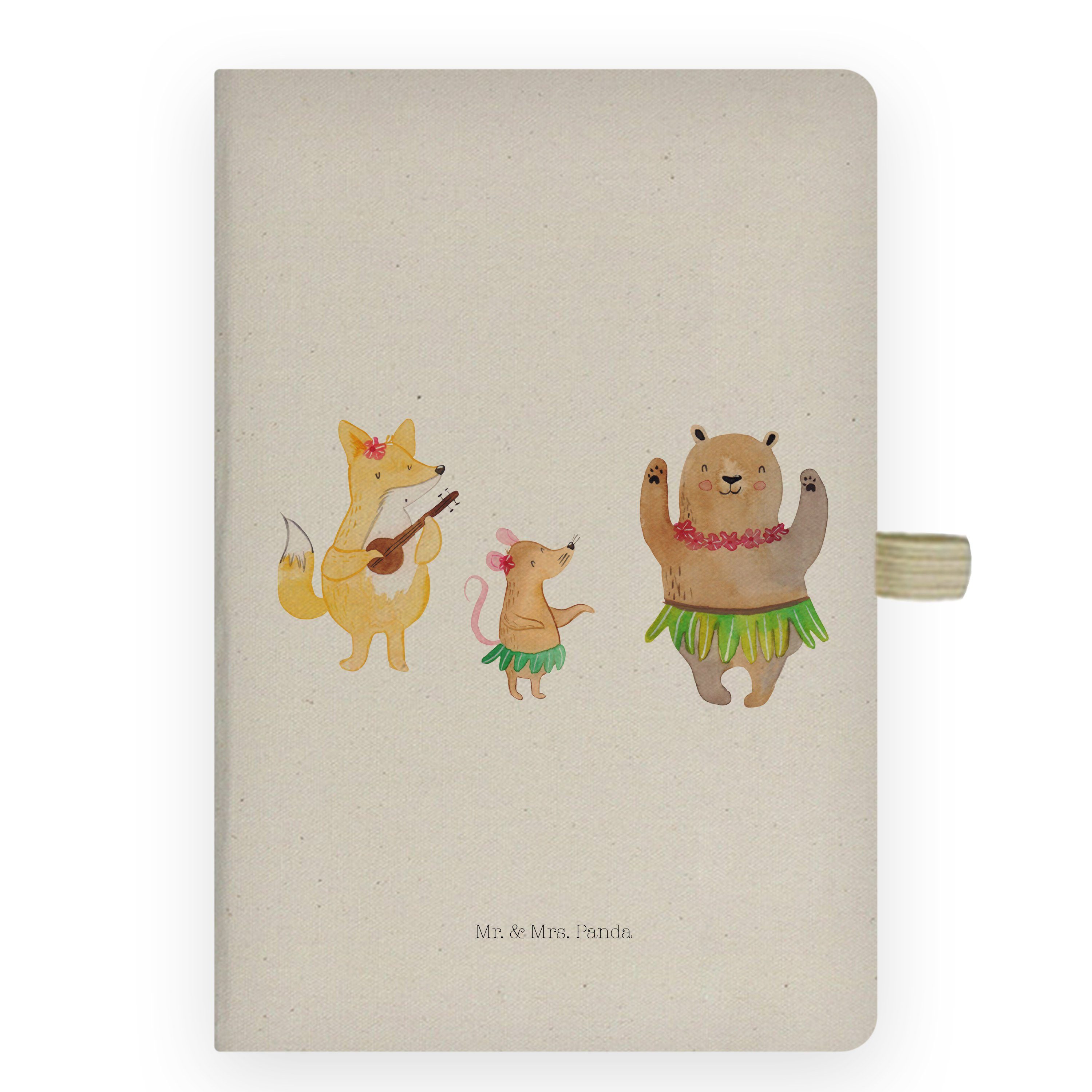 Mr. & Mrs. Panda Notizbuch »Waldtiere Aloha Transparent Geschenk