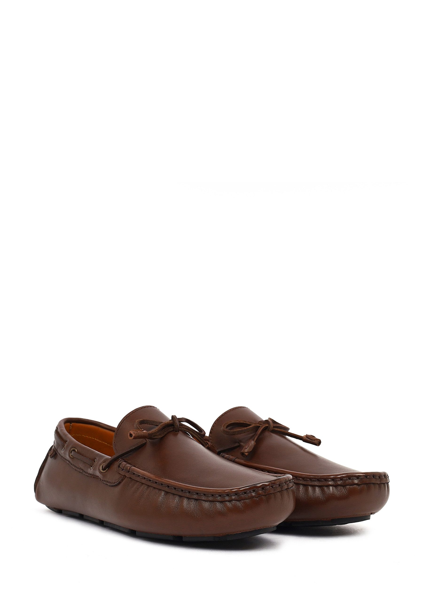 Derimod Lässige Loafer aus Leder Loafer Echtes Leder, Lederfutter, EVA-Sohle, Slip-On, Mokassin-Naht