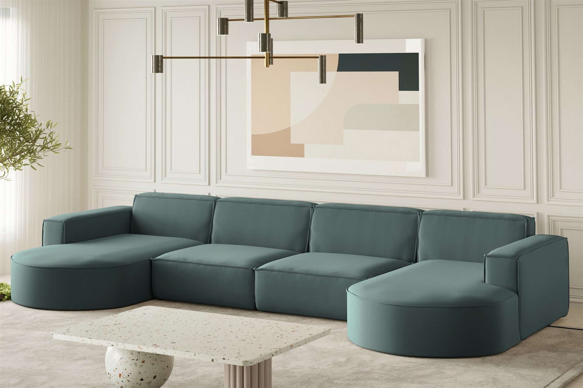 Fun Möbel Wohnlandschaft Wohnlandschaft Sofa PALMA günstig online kaufen