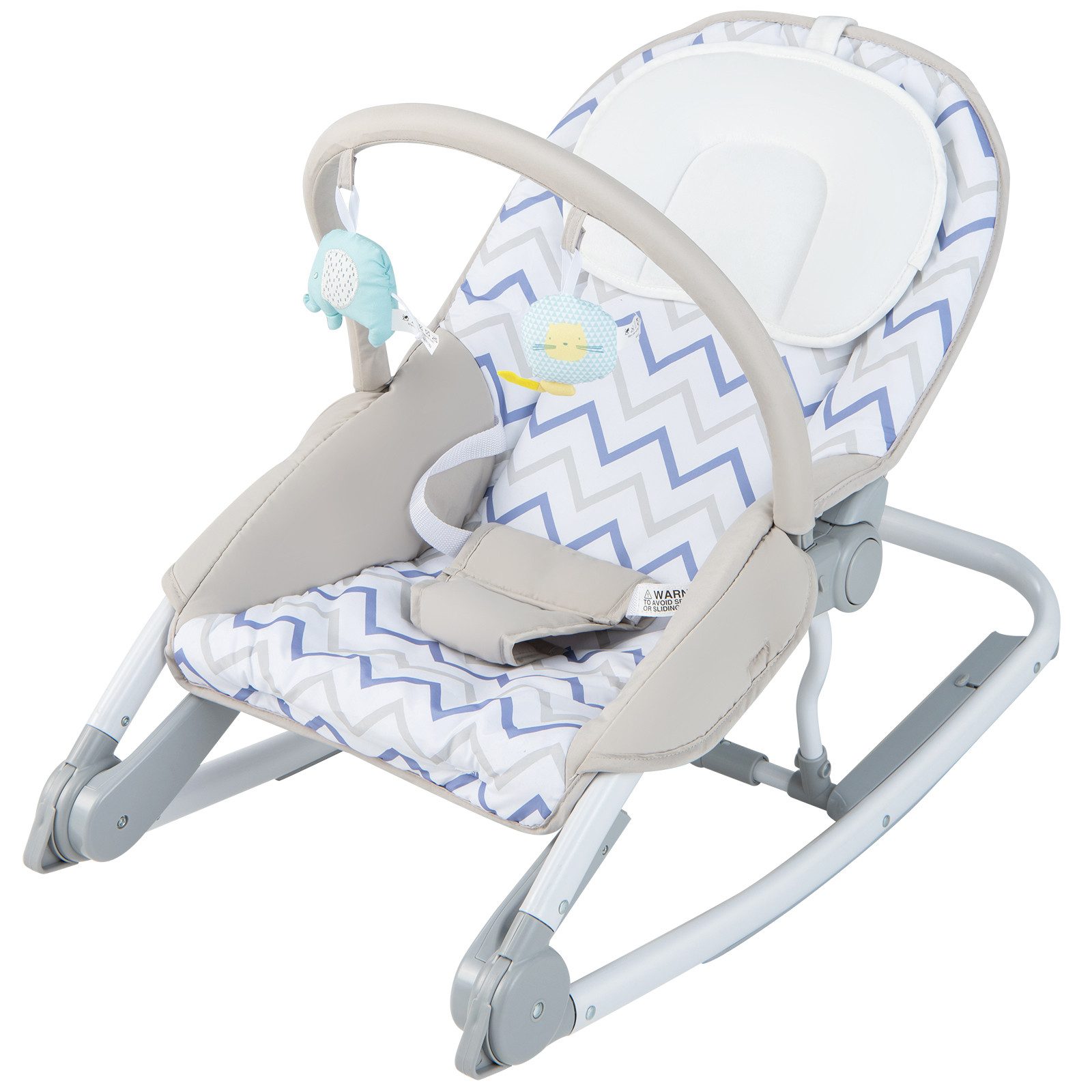 COSTWAY Babywippe, Babyschaukel 3-stufig verstellbar, klappbar, günstig online kaufen
