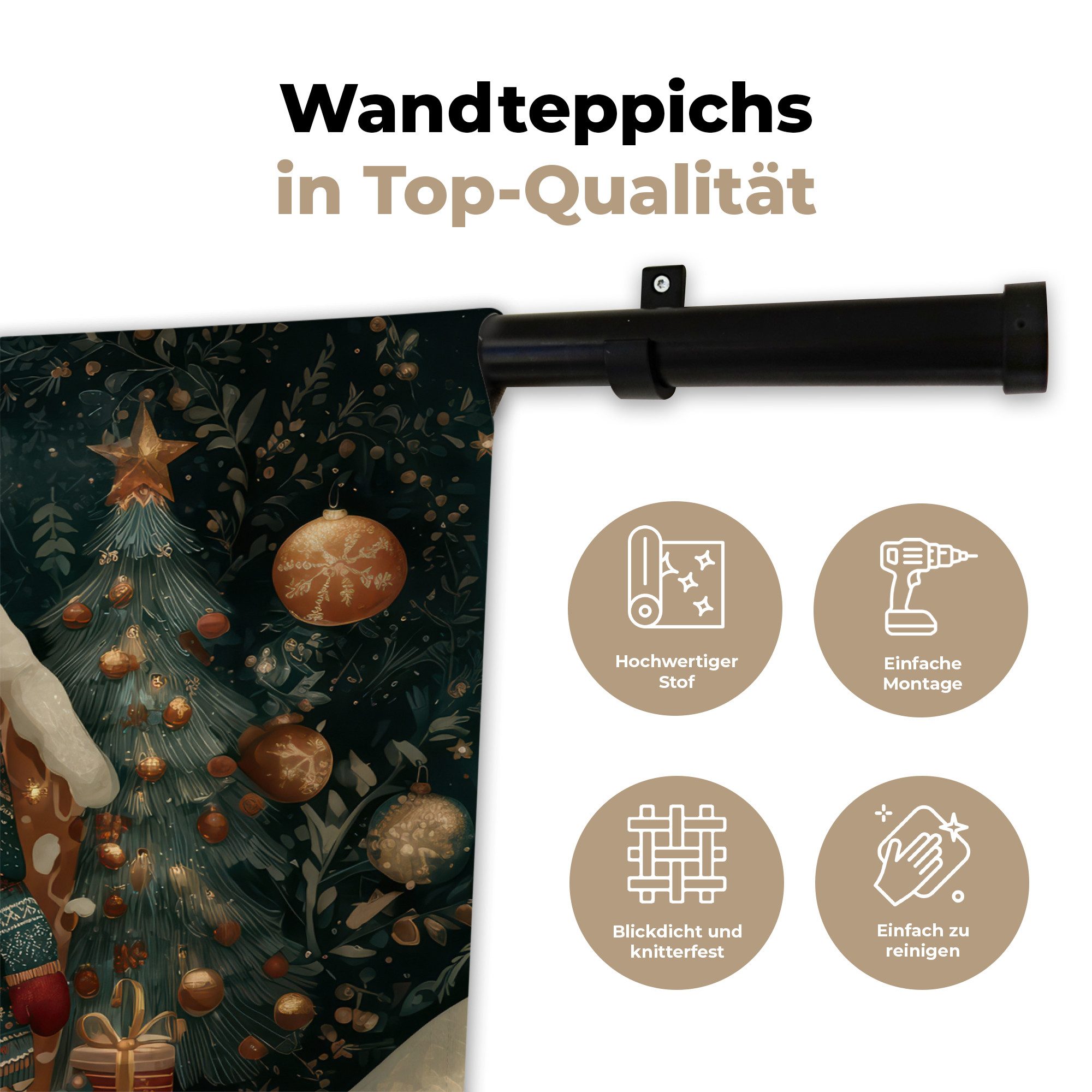 MuchoWow Wandteppich, Rechteckig, Höhe: 3 mm, Wandteppich für Wohnzimmer, Schlafzimmer, 60x40 cm