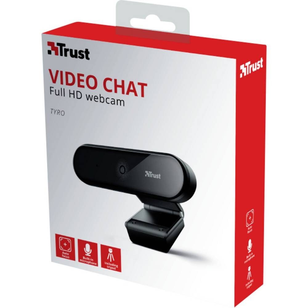 Trust Full HD Webcam (Standfuß) Webcam