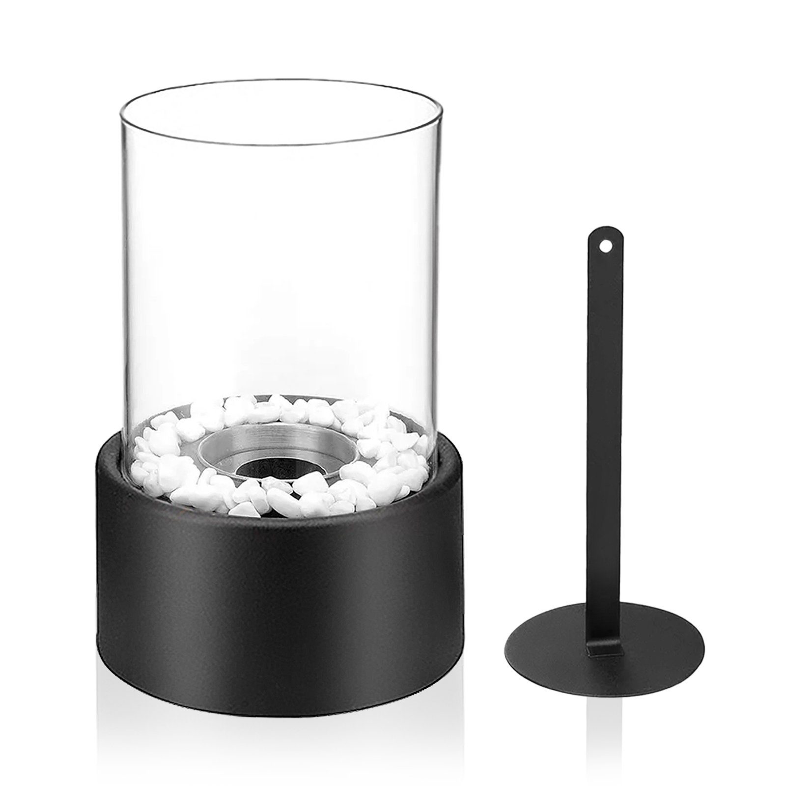 AUFUN Tischfeuer Tischkamin Bioethanol Ethanol Kamin für Indoor & Outdoor (Echtfeuer-Dekokamin), für Außen und Innen